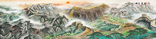 长城办公室挂画