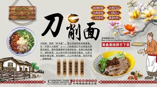 刀削面背景墙