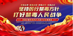 社区禁毒宣传展板