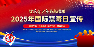 2025国际禁毒日宣传展板