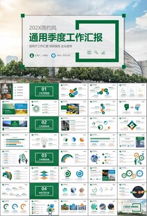 玻璃生产加工行业通用PPT模板
