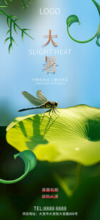 大暑小暑夏日海报