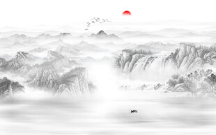 水墨画风景