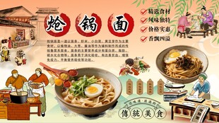 炝锅面背景墙