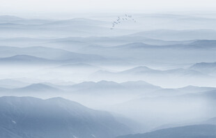 新中式山水墨画背景墙