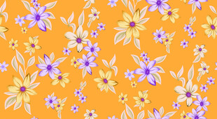 紫色小碎花
