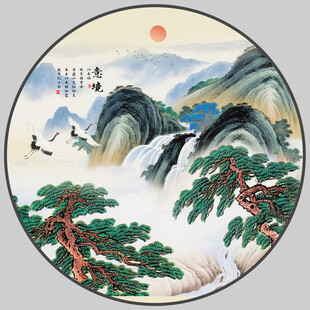 迎客松挂画
