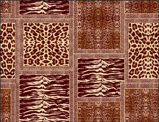 动物纹理拼接图案