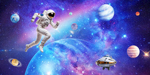 蓝色星空 璀璨星空