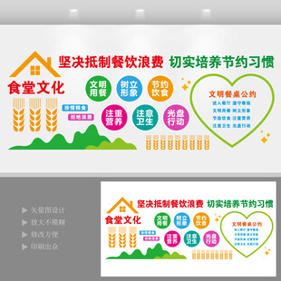 食堂餐厅文化墙