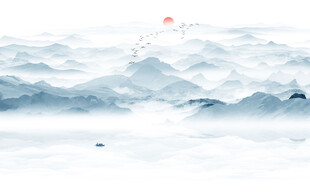禅意水墨山水