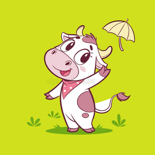 可爱矢量奶牛