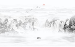 新中式山水画