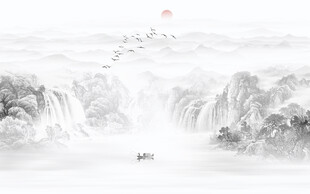新中式背景墙