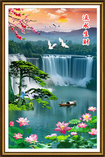 竖幅山水画