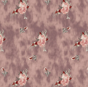 淡紫色底花卉图案纹理