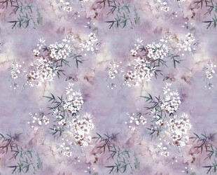 淡紫色花卉图案壁纸