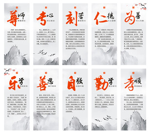 传统文化展板