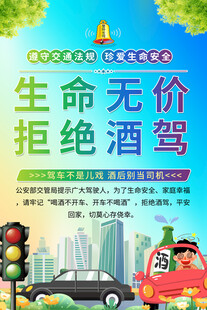 拒绝酒驾宣传海报