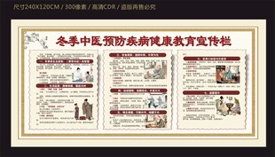 冬季中医预防疾病健康教育宣传栏