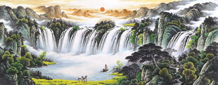 巨幅客厅山水挂画