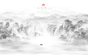 禅意水墨画