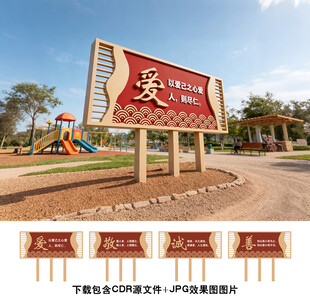 传统美德雕塑