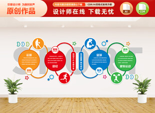 运动健身文化墙