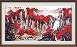 鸿运当头国画