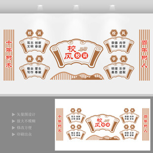 校风校训文化墙