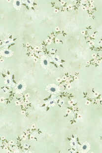 淡绿色花卉图案背景