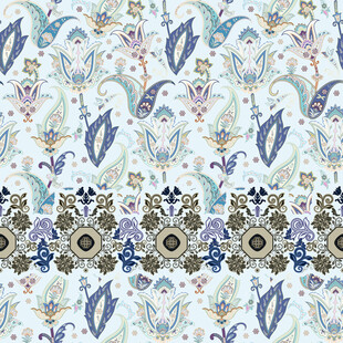 复古花卉几何图案纹样