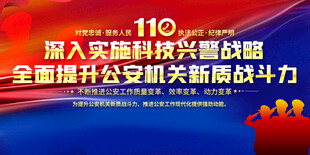 科技兴警宣传标语展板背景