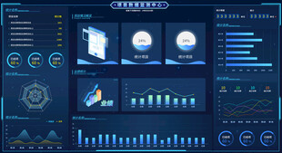 科技感数据可视化界面