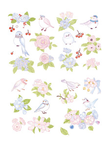 手绘清新花卉图案集合