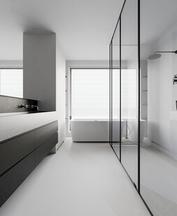 简约风浴室直播间场景