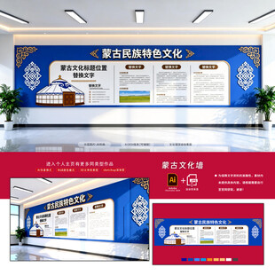 蒙古文化墙