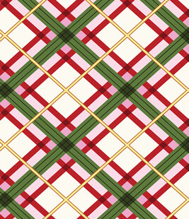 圣诞风格格子图案背景