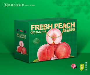 冬桃包装 桃子礼盒
