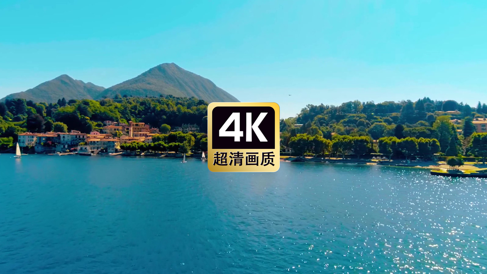 航拍海岛度假村