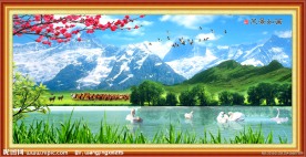 自然风景山水画