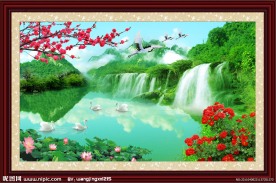 自然风景山水画