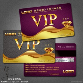 高档会员卡模板