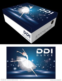 舞蹈鞋包装盒设计（展开图）