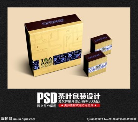茶 茶叶 茶叶包装设计（展开图）