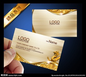 金色龙名片