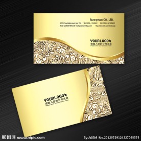 龙纹名片 高档名片设计