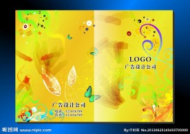 金版凤蝶花 封面设计