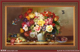 花卉油画