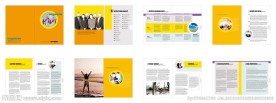 桔黄色企业画册样本